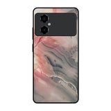 Pink And Grey Marble Poco M4 5G Glass Back Cover Online