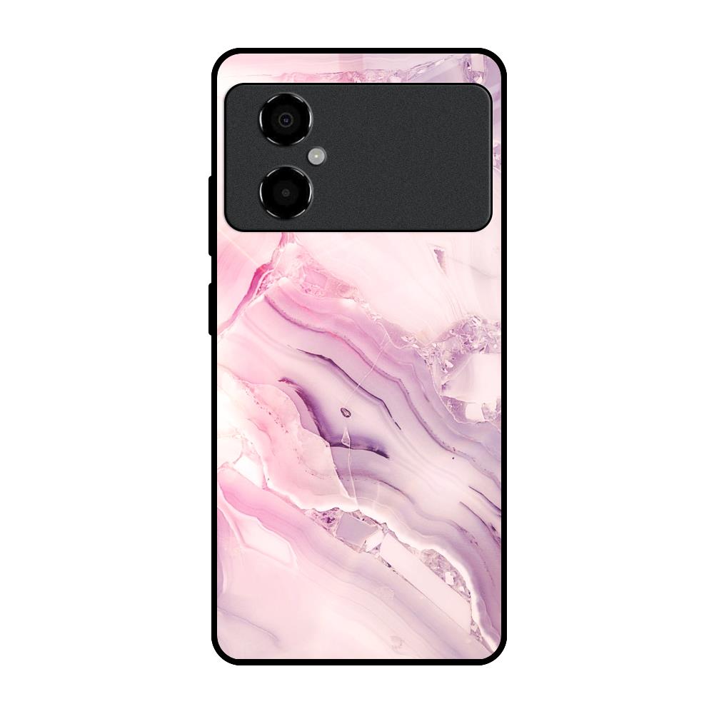 Diamond Pink Gradient Poco M4 5G Glass Back Cover Online
