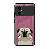 Funny Pug Face Poco M4 5G Glass Back Cover Online