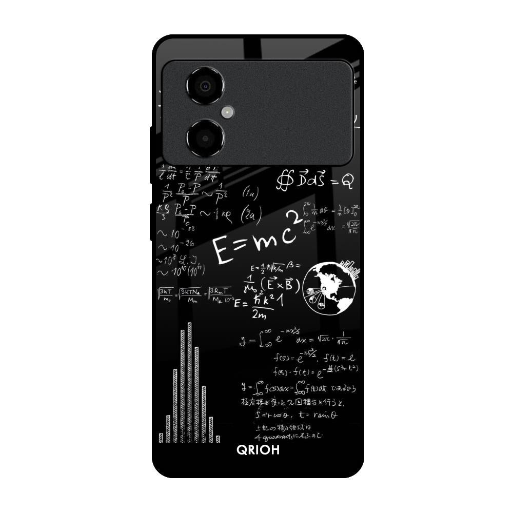Funny Math Poco M4 5G Glass Back Cover Online