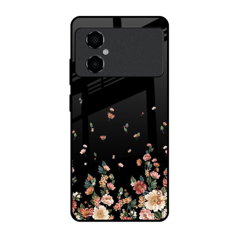 Floating Floral Print Poco M4 5G Glass Back Cover Online