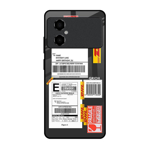 Cool Barcode Label Poco M4 5G Glass Back Cover Online