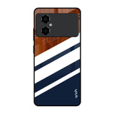 Bold Stripes Poco M4 5G Glass Back Cover Online