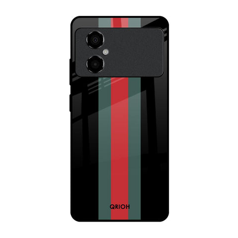 Vertical Stripes Poco M4 5G Glass Back Cover Online
