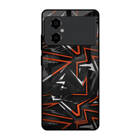 Vector Art Poco M4 5G Glass Back Cover Online