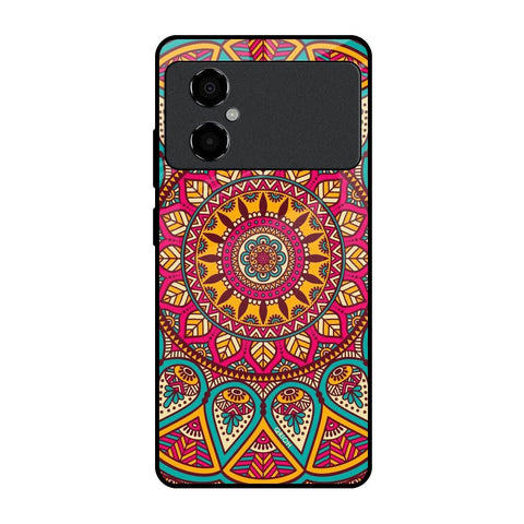 Elegant Mandala Poco M4 5G Glass Back Cover Online