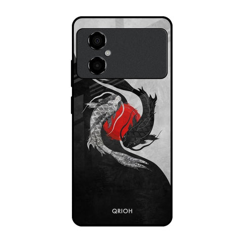 Japanese Art Poco M4 5G Glass Back Cover Online