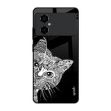 Kitten Mandala Poco M4 5G Glass Back Cover Online