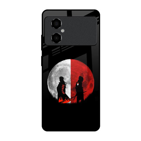 Anime Red Moon Poco M4 5G Glass Back Cover Online