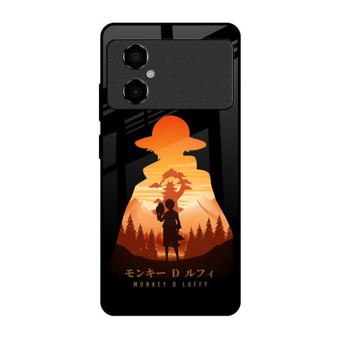 Luffy One Piece Poco M4 5G Glass Back Cover Online