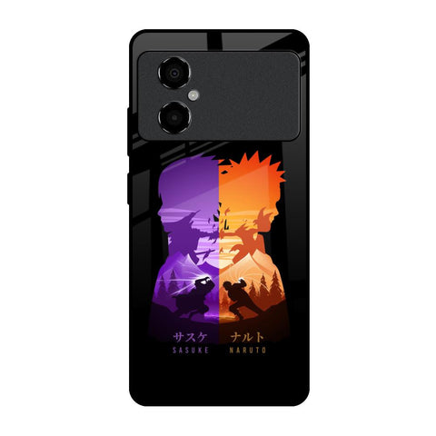 Minimalist Anime Poco M4 5G Glass Back Cover Online