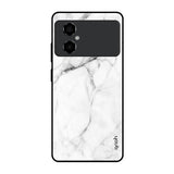 Modern White Marble Poco M4 5G Glass Back Cover Online