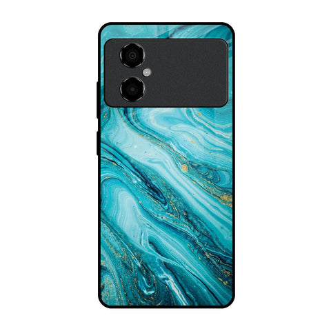 Ocean Marble Poco M4 5G Glass Back Cover Online