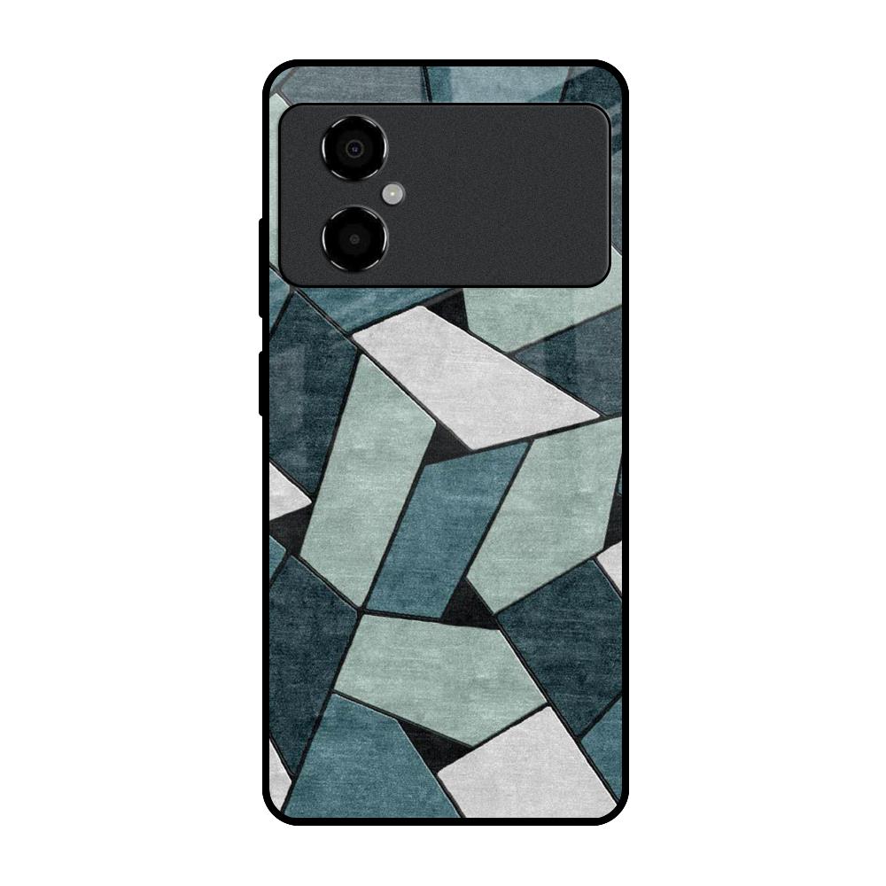 Abstact Tiles Poco M4 5G Glass Back Cover Online