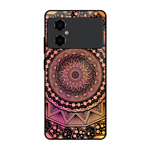Floral Mandala Poco M4 5G Glass Back Cover Online