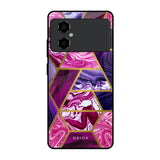 Electroplated Geometric Marble Poco M4 5G Glass Back Cover Online