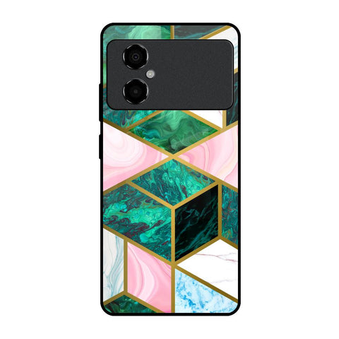 Seamless Green Marble Poco M4 5G Glass Back Cover Online
