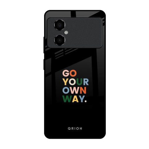 Go Your Own Way Poco M4 5G Glass Back Cover Online