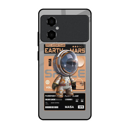 Space Ticket Poco M4 5G Glass Back Cover Online