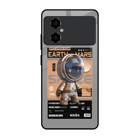 Space Ticket Poco M4 5G Glass Back Cover Online
