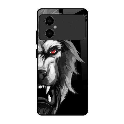 Wild Lion Poco M4 5G Glass Back Cover Online