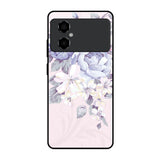 Elegant Floral Poco M4 5G Glass Back Cover Online