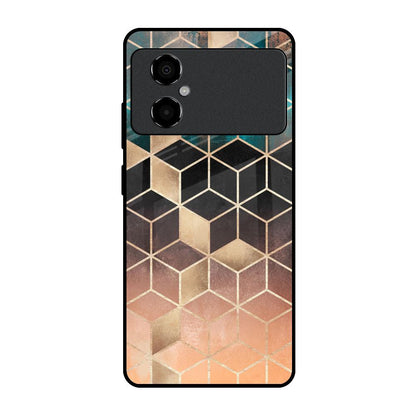 Bronze Texture Poco M4 5G Glass Back Cover Online