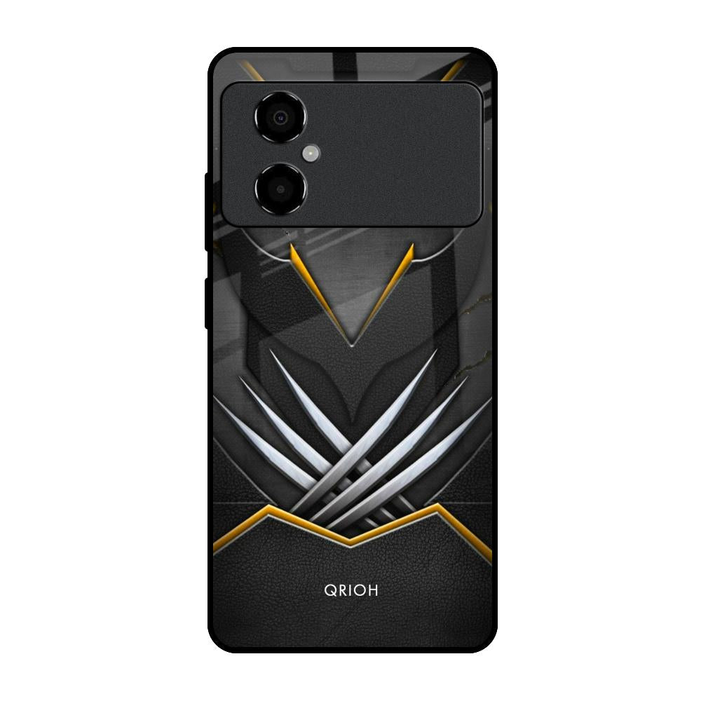 Black Warrior Poco M4 5G Glass Back Cover Online