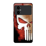 Red Skull Poco M4 5G Glass Back Cover Online