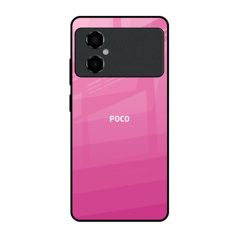 Pink Ribbon Caddy Poco M4 5G Glass Back Cover Online