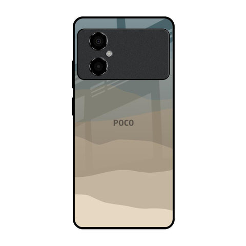 Abstract Mountain Pattern Poco M4 5G Glass Back Cover Online
