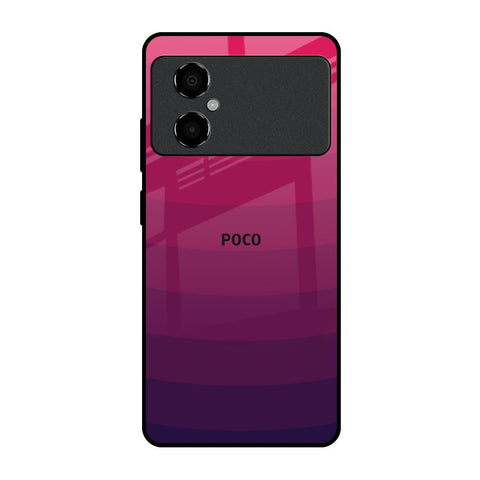 Wavy Pink Pattern Poco M4 5G Glass Back Cover Online
