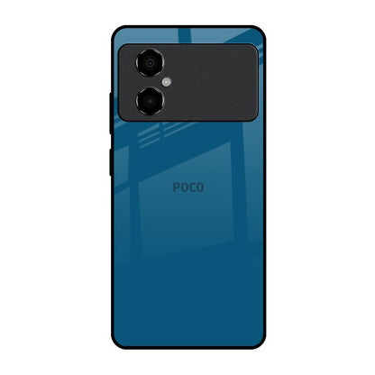 Cobalt Blue Poco M4 5G Glass Back Cover Online