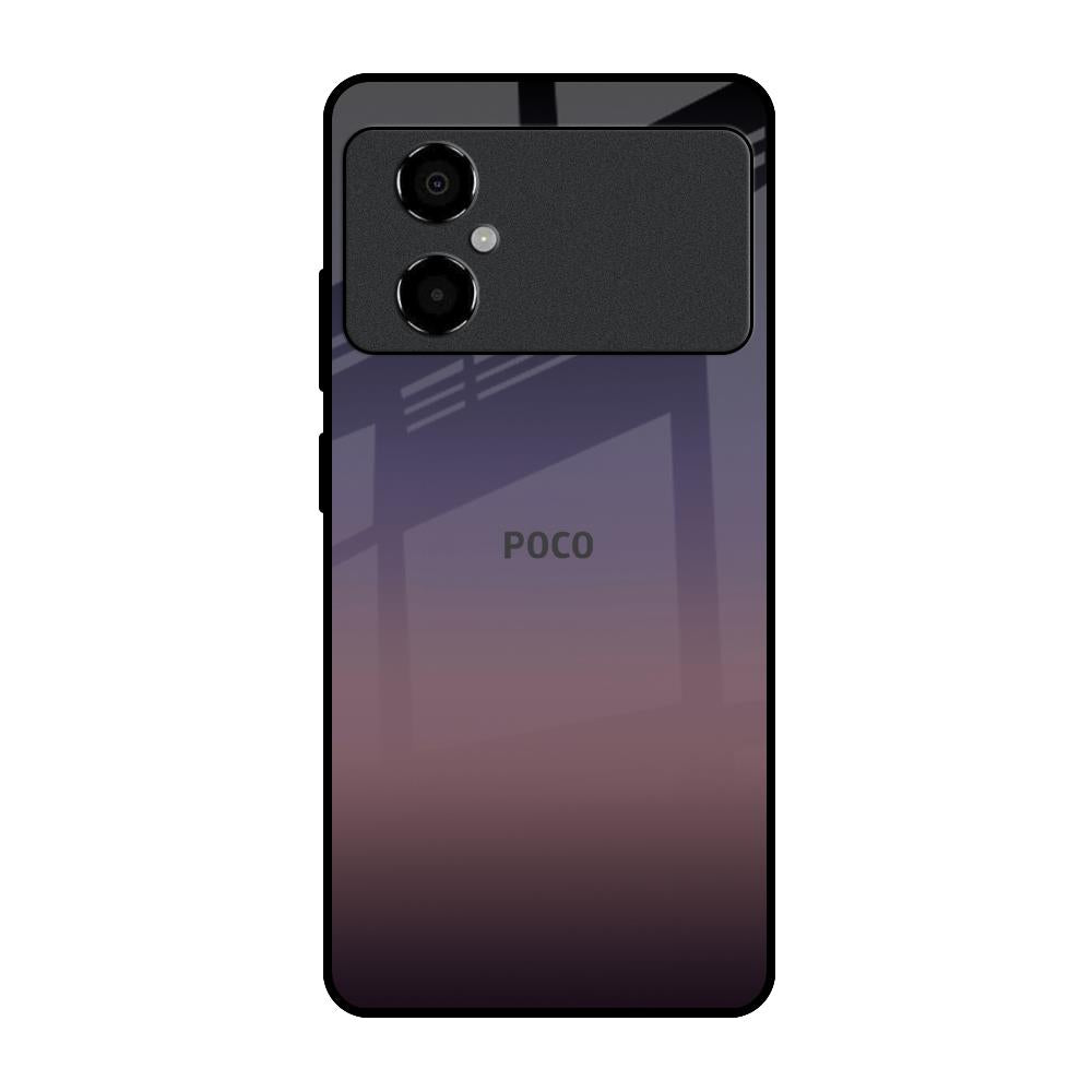 Grey Ombre Poco M4 5G Glass Back Cover Online