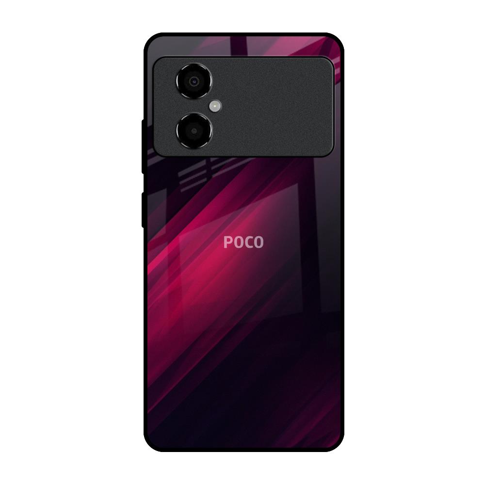Razor Black Poco M4 5G Glass Back Cover Online