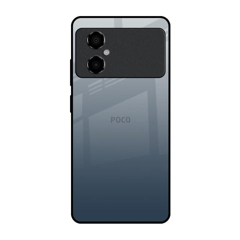 Smokey Grey Color Poco M4 5G Glass Back Cover Online