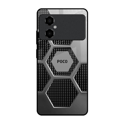 Hexagon Style Poco M4 5G Glass Back Cover Online