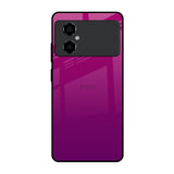 Magenta Gradient Poco M4 5G Glass Back Cover Online