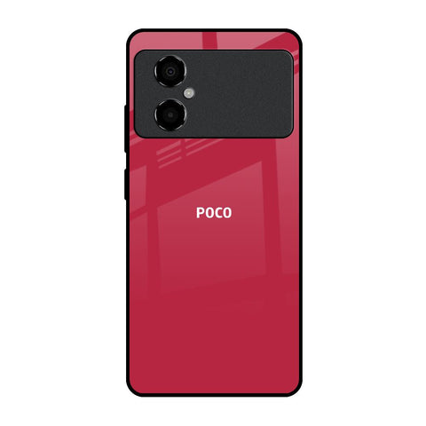 Solo Maroon Poco M4 5G Glass Back Cover Online