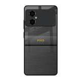 Grey Metallic Glass Poco M4 5G Glass Back Cover Online