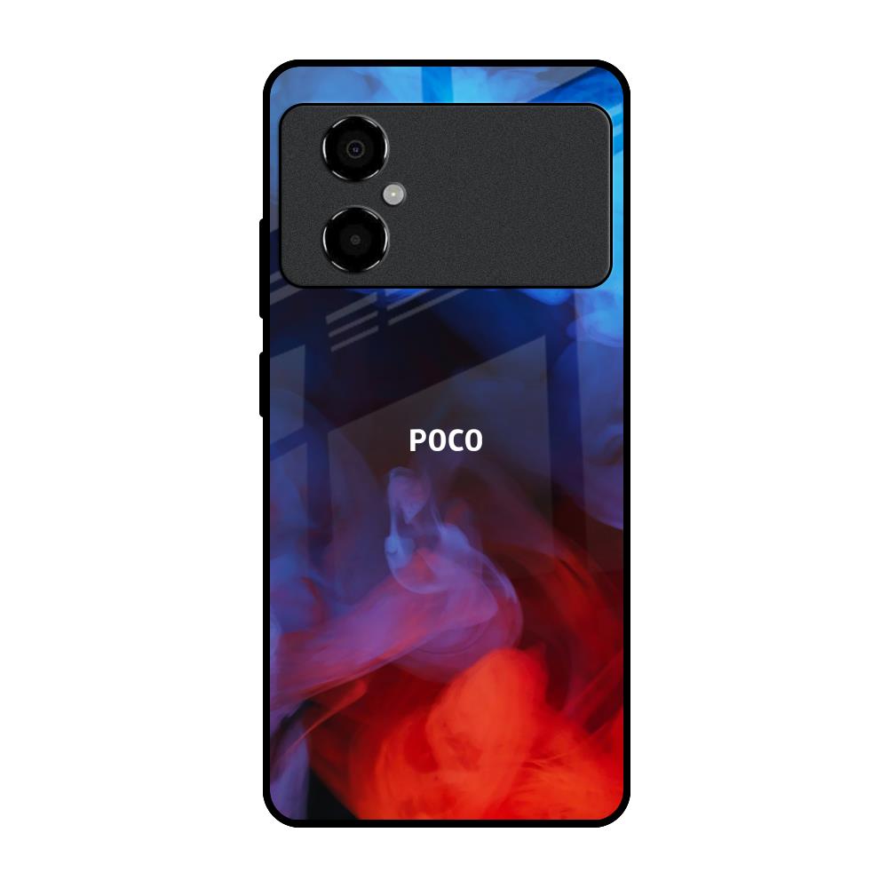 Dim Smoke Poco M4 5G Glass Back Cover Online