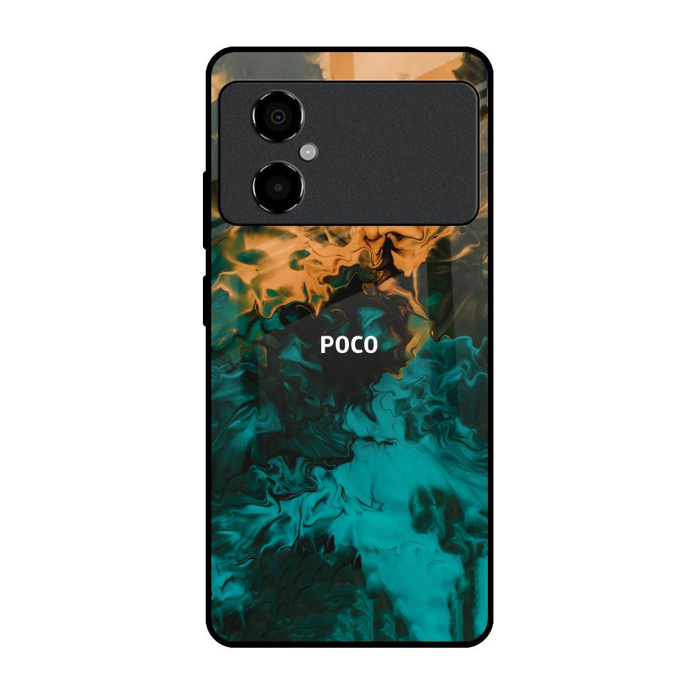 Watercolor Wave Poco M4 5G Glass Back Cover Online