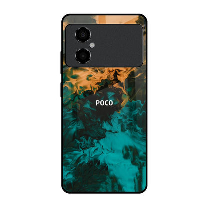 Watercolor Wave Poco M4 5G Glass Back Cover Online