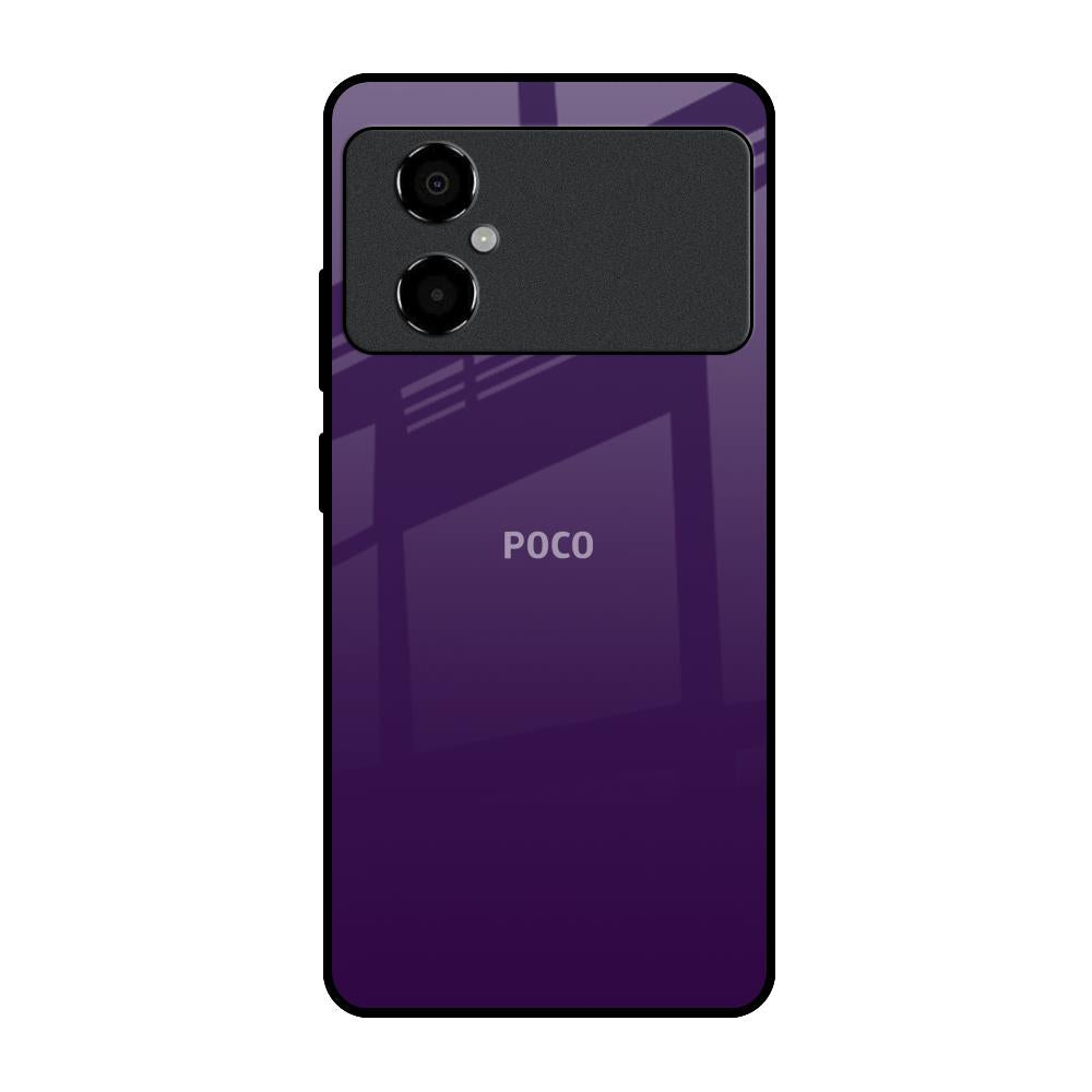 Dark Purple Poco M4 5G Glass Back Cover Online