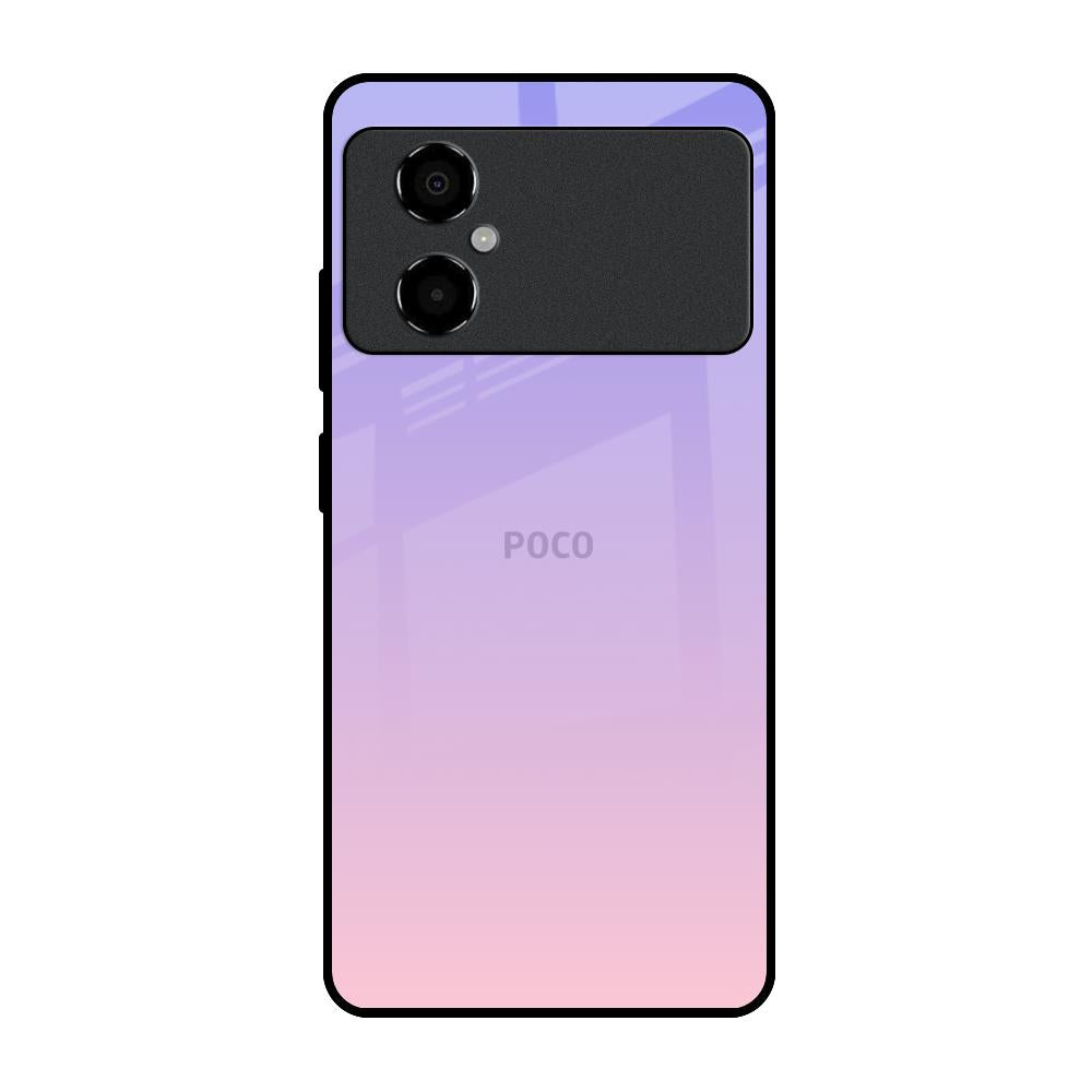 Lavender Gradient Poco M4 5G Glass Back Cover Online