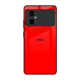 Blood Red Poco M4 5G Glass Back Cover Online