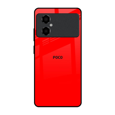 Blood Red Poco M4 5G Glass Back Cover Online