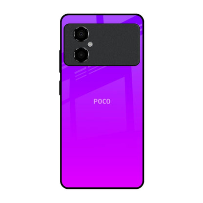 Purple Pink Poco M4 5G Glass Back Cover Online