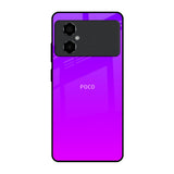 Purple Pink Poco M4 5G Glass Back Cover Online