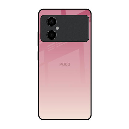 Blooming Pink Poco M4 5G Glass Back Cover Online